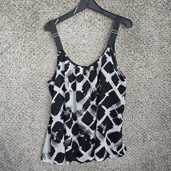 Lane Bryant Top Womens Plus 24 Black Camisole Sleeveless Adjustable Strap Ladies - Picture 7 of 7
